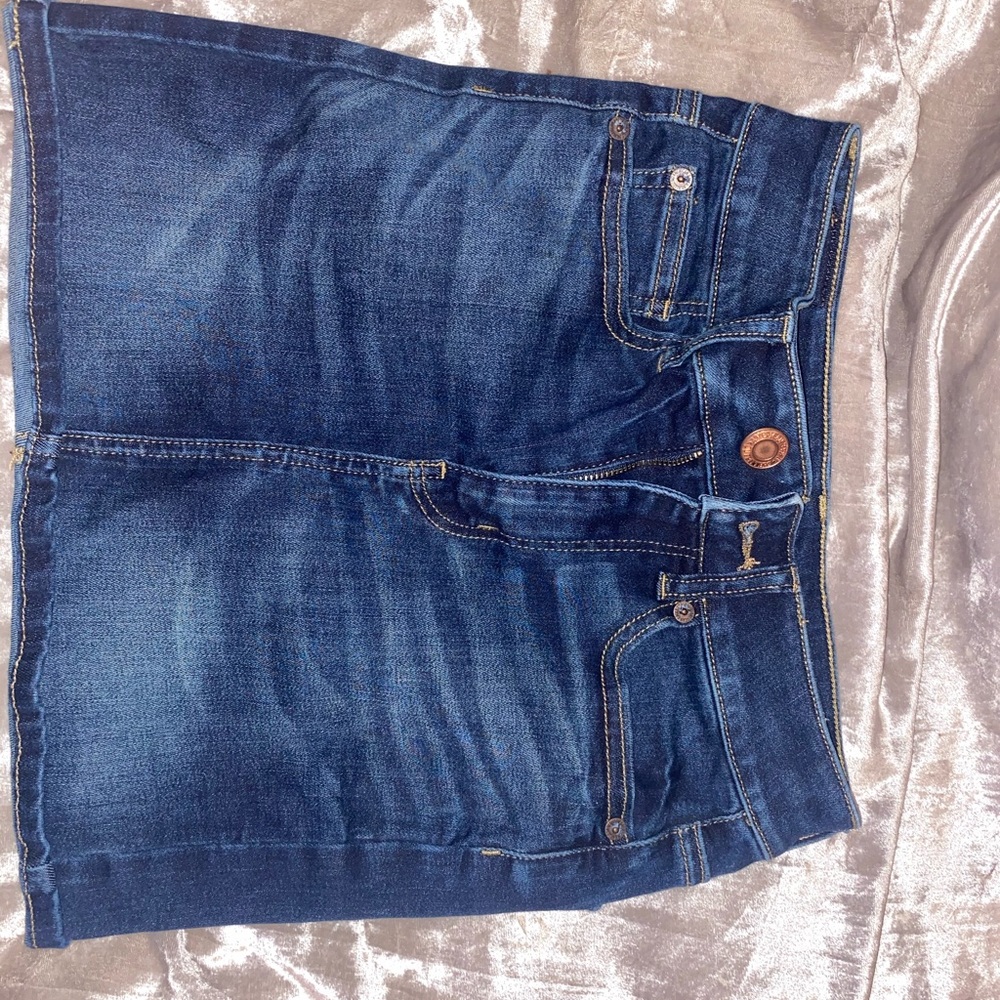 American eagle jean skirt
